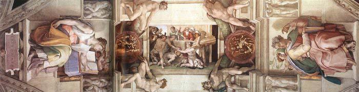Michelangelo Buonarroti The third bay of the ceiling